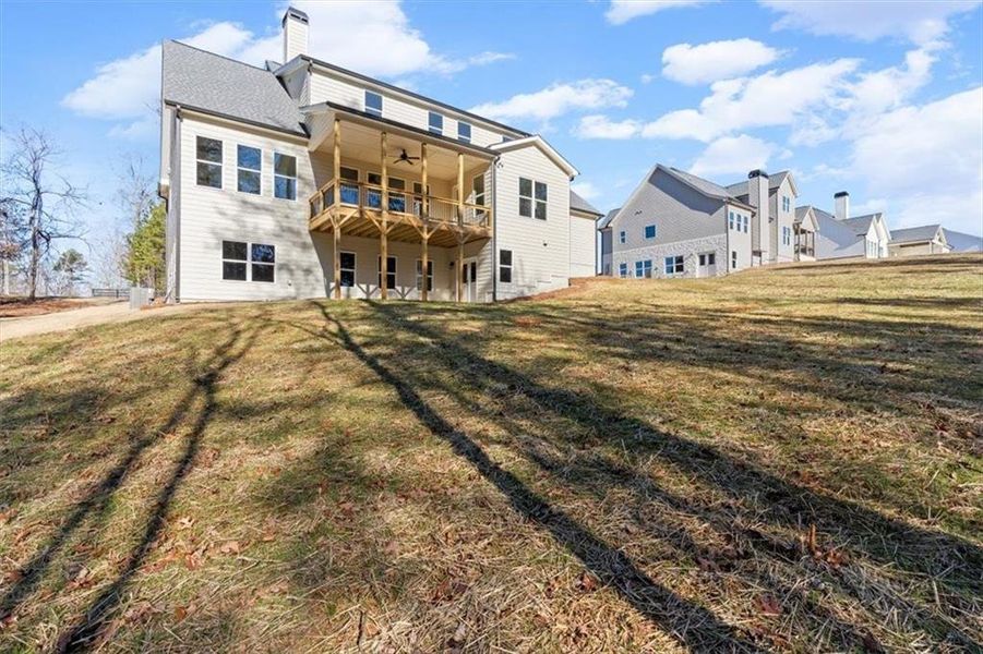 Exterior details and patio area of a home in , Waleska (Image 29).