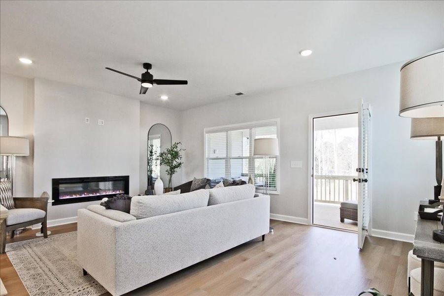 Furnished interior view inside a new home in Townes at South Main, Kennesaw (Image 8).