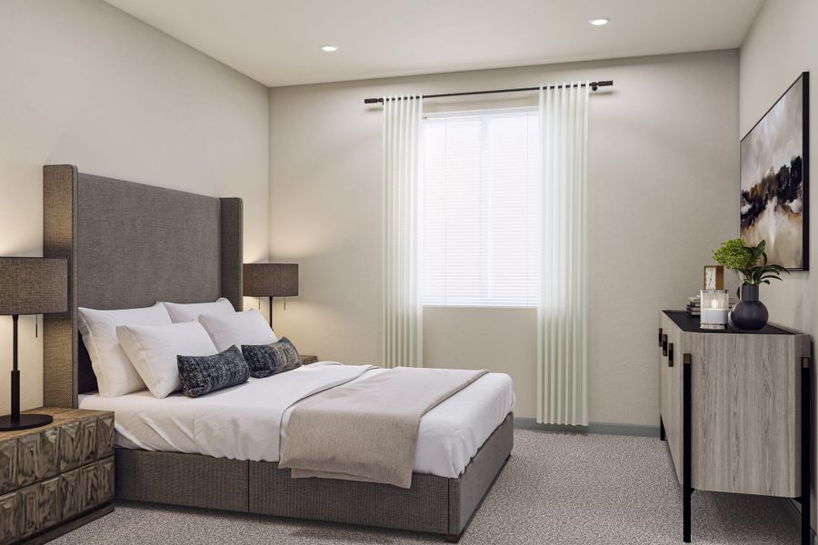 Representative furnished interior of a home built from the M by Tri Pointe Homes in Candelas Townhomes, Arvada (Image 28).