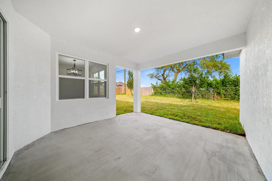 Exterior details and patio area of a home in , Port St. Lucie (Image 4). Exterior details and patio area of a home in , Port St. Lucie (Image 4).
