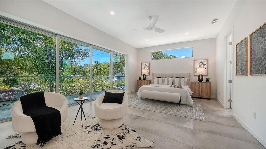Furnished interior view inside a new home in , Sarasota (Image 52).
