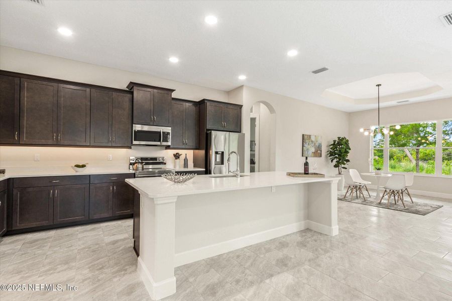 Furnished interior view inside a new home in , Palm Coast (Image 6). Furnished interior view inside a new home in , Palm Coast (Image 6).