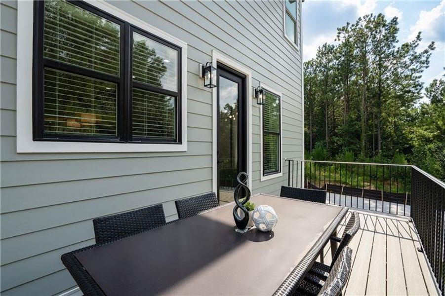 Exterior details and patio area of a home in , Stockbridge (Image 4).