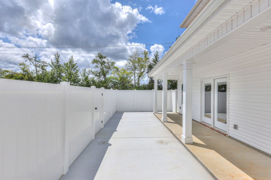 Exterior details and patio area of a home in Legacy Preserve, Tullahoma (Image 17). Exterior details and patio area of a home in Legacy Preserve, Tullahoma (Image 17).