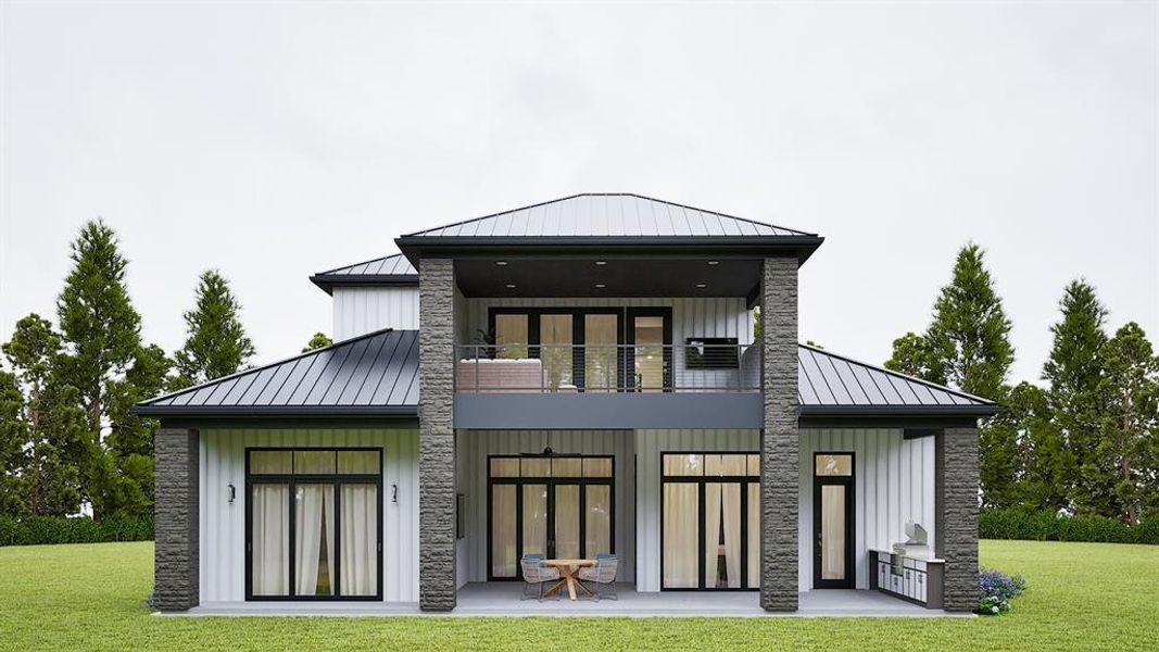 Front exterior of a new home in , Graford, TX, highlighting curb appeal (Image 15).