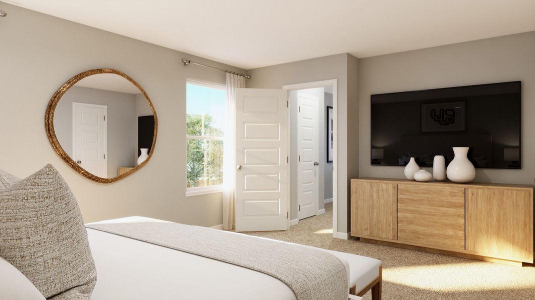 Representative furnished interior of a home built from the The Lazio - Walden On Lake Conroe by Legend Homes in Lake Conroe Area Homes, Montgomery (Image 19).