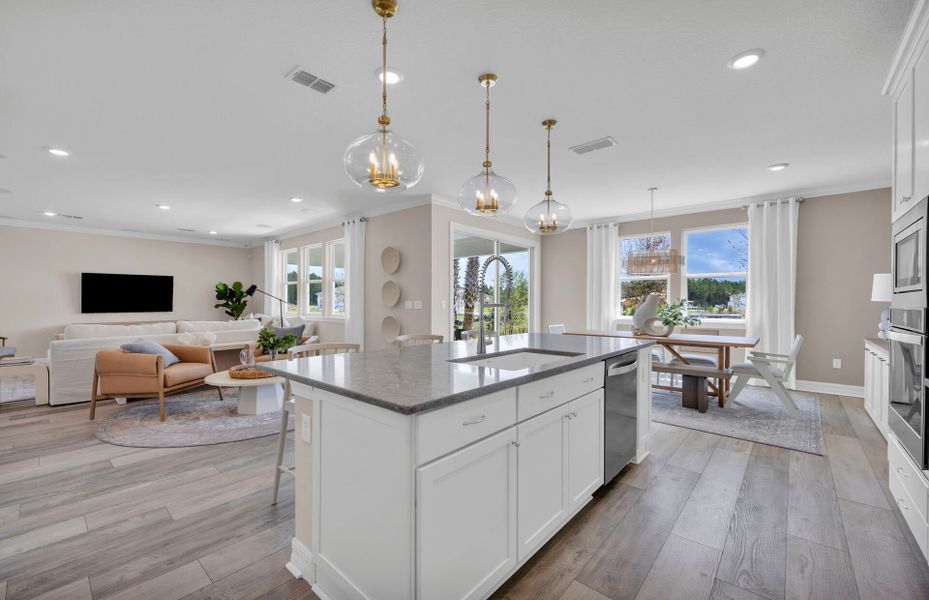 Representative furnished interior of a home built from the Yorkshire by Pulte Homes in Seminole Palms, Palm Coast (Image 36).