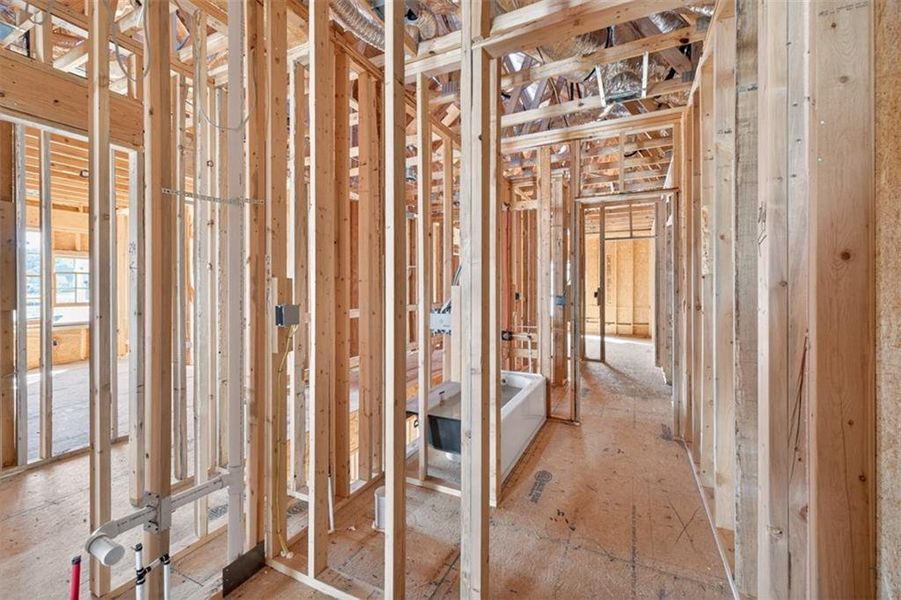 In-progress construction of a new home in , Statham, GA (Image 19).