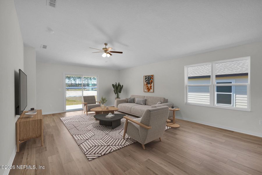 Furnished interior view inside a new home in Rolling Hills, Green Cove Springs (Image 12).