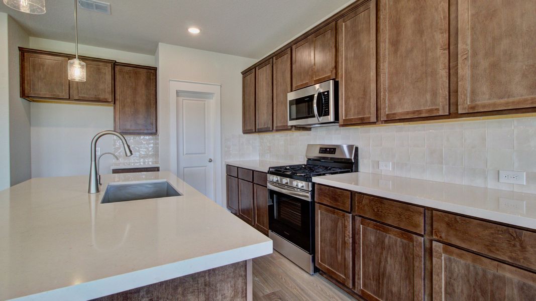 Furnished interior in a model home at Westridge - Landmark in San Antonio (Image 46).