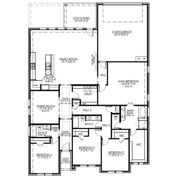 2D floor plan layout for the The Duncan by Lillian Custom Homes in Ten Mile Creek, DeSoto, TX (Image 5). 2D floor plan layout for the The Duncan by Lillian Custom Homes in Ten Mile Creek, DeSoto, TX (Image 5).