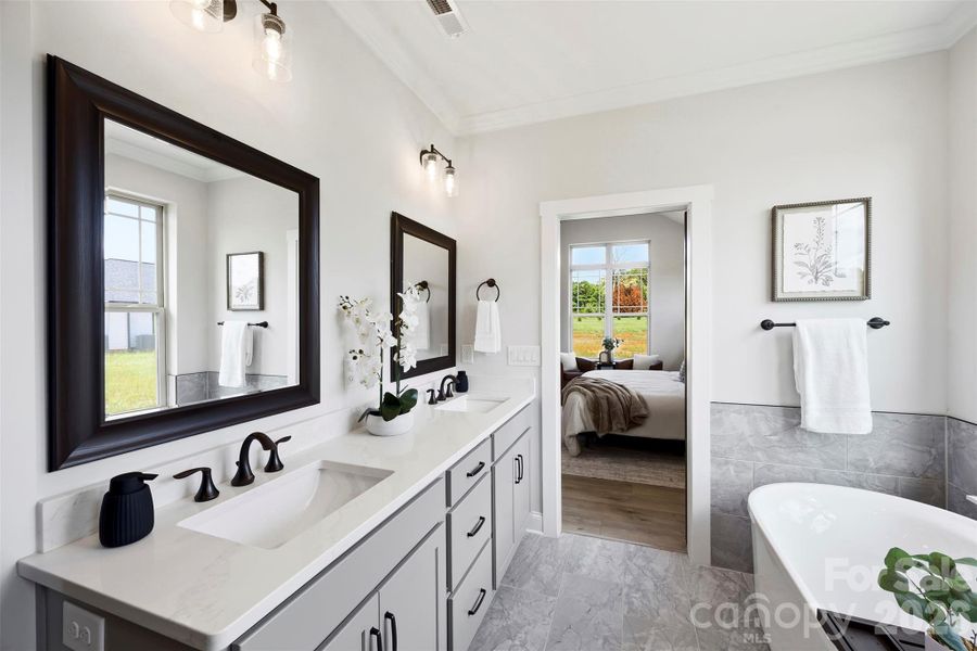 Furnished interior view inside a new home in , Lancaster (Image 15).