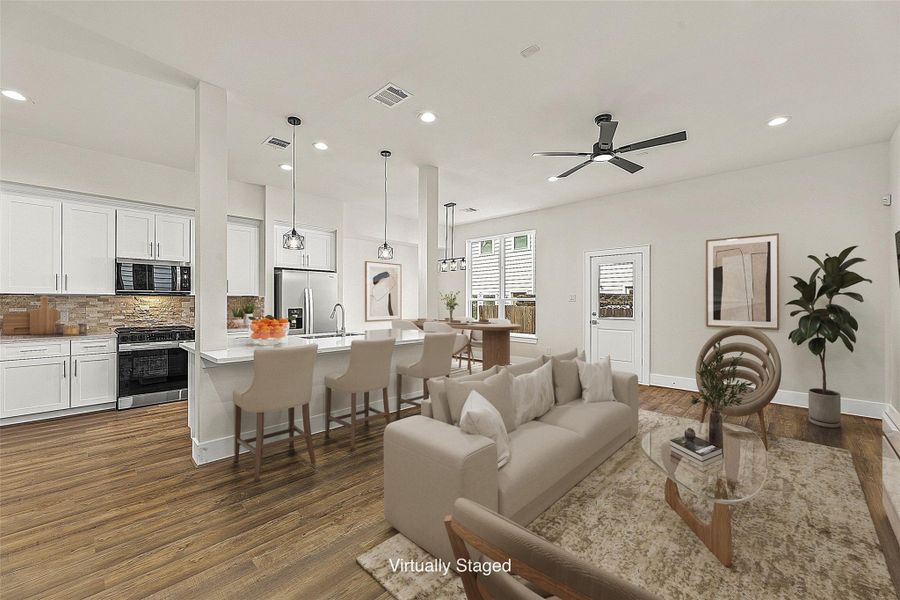 Furnished interior view inside a new home in , Houston (Image 14).