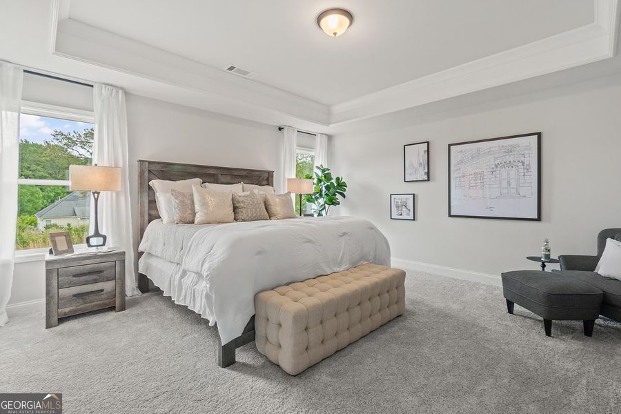 Furnished interior view inside a new home in Ponderosa Farms Manor, Gainesville (Image 57).