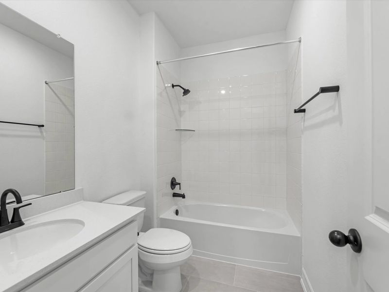 Third bathroom. Sample product photo. Actual exterior and interior selections may vary by homesite. Photo may be virtually staged.