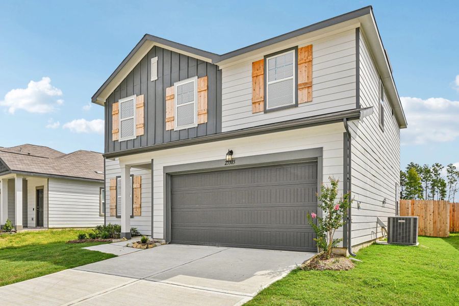 Representative exterior photo of a completed home built from the Radiance by Starlight Homes in Castlewood South, Taylor, TX (Image 17).