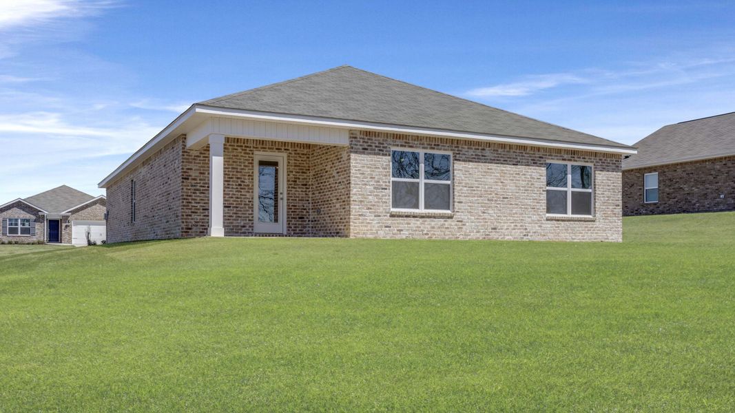 Exterior details and patio area of a home in Bailey Park, Fayetteville (Image 3).