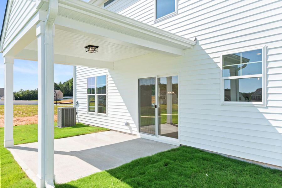 Exterior details and patio area of a home in Hopewell Garden, Winston-Salem (Image 2).