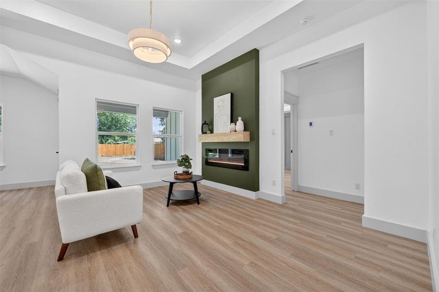 Furnished interior view inside a new home in , Fort Worth (Image 11).