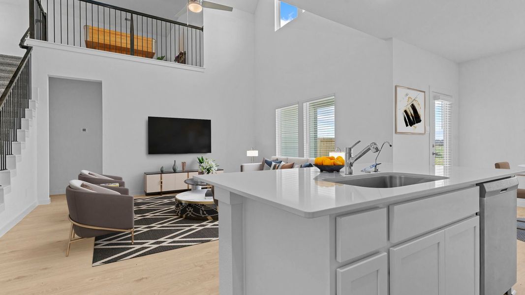 Representative furnished interior of a home built from the Texoma by D.R. Horton in Tamarron, Brookshire (Image 9).