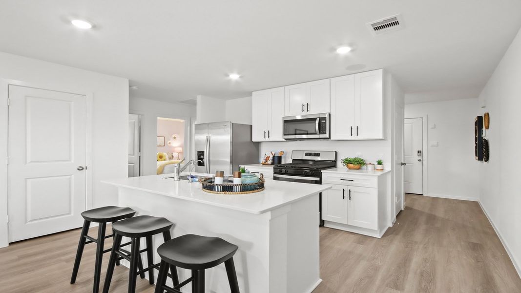 Representative furnished interior of a home built from the Barton by D.R. Horton in Sunset Valley, Hockley (Image 8).