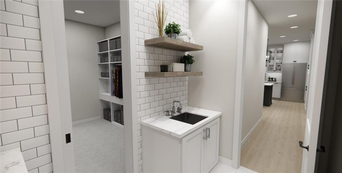 Furnished interior view inside a new home in , Carrollton (Image 24).