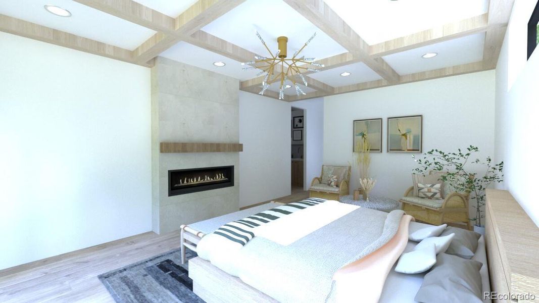 Furnished interior view inside a new home in , Denver (Image 24).