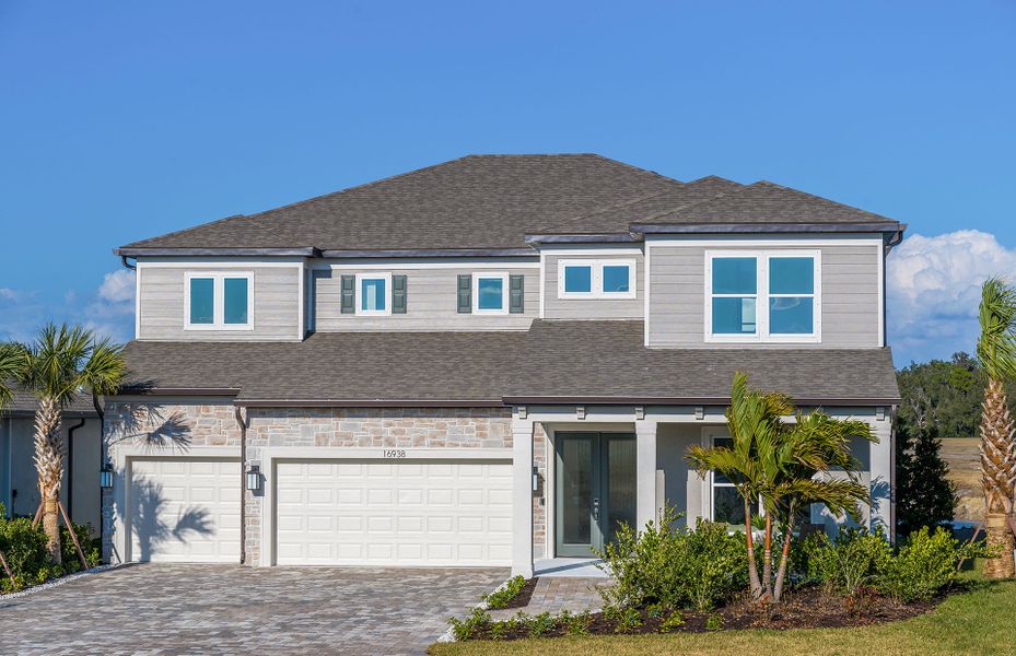 Representative exterior photo of a completed home built from the Roseland by Pulte Homes in Riversong, Parrish, FL (Image 24).