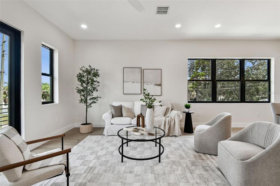 Furnished interior view inside a new home in , St. Petersburg (Image 55).