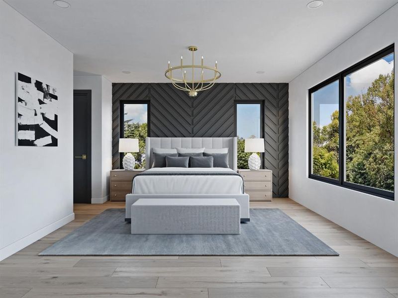 Furnished interior view inside a new home in , Tampa (Image 4).