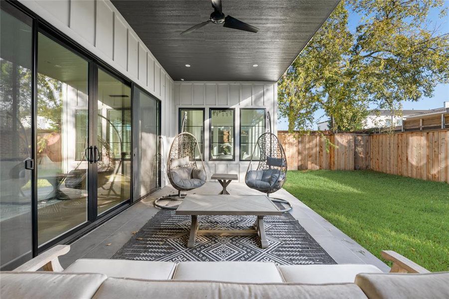 Exterior details and patio area of a home in , Dallas (Image 3). Exterior details and patio area of a home in , Dallas (Image 3).