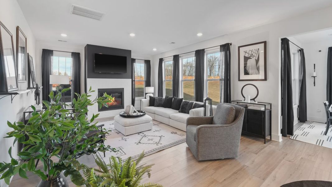 Furnished interior view inside a new home in Mulberry Estates, Simpsonville (Image 13).