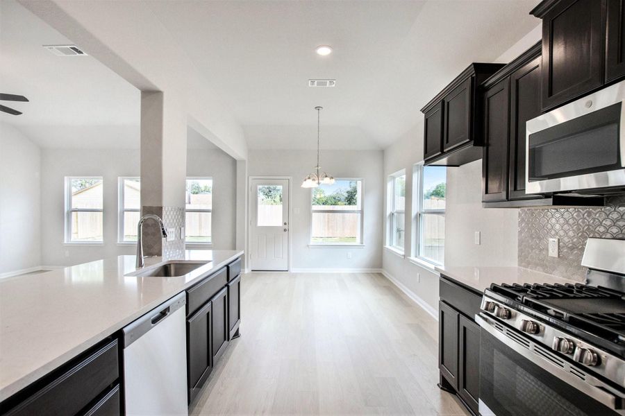 Furnished interior view inside a new home in , Bay City (Image 5).