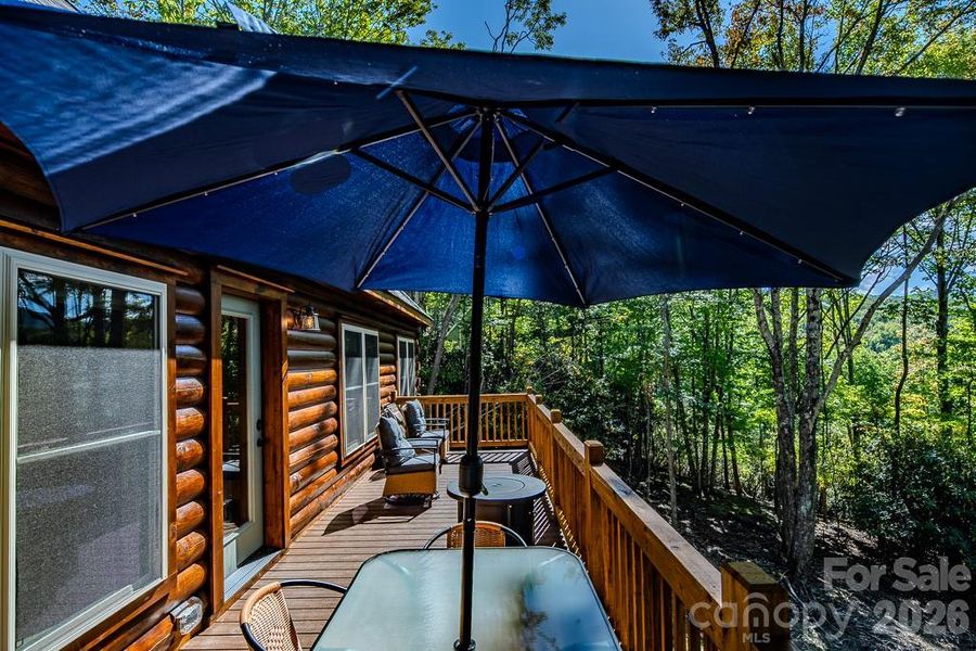 Exterior details and patio area of a home in , Beech Mountain (Image 16). Exterior details and patio area of a home in , Beech Mountain (Image 16).