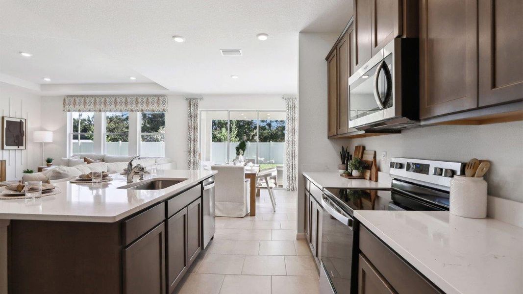 Furnished interior view inside a new home in Angeline, Land O' Lakes (Image 9).