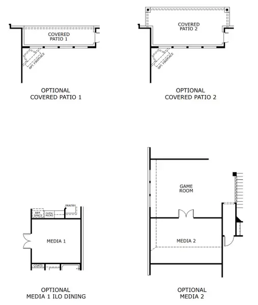 2D floor plan layout for the Concept 3473 by Risewell Homes in Silo Mills, Joshua, TX (Image 5).