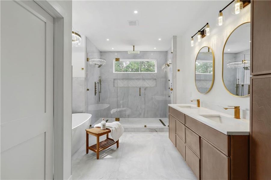 Furnished interior view inside a new home in , Atlanta (Image 32).