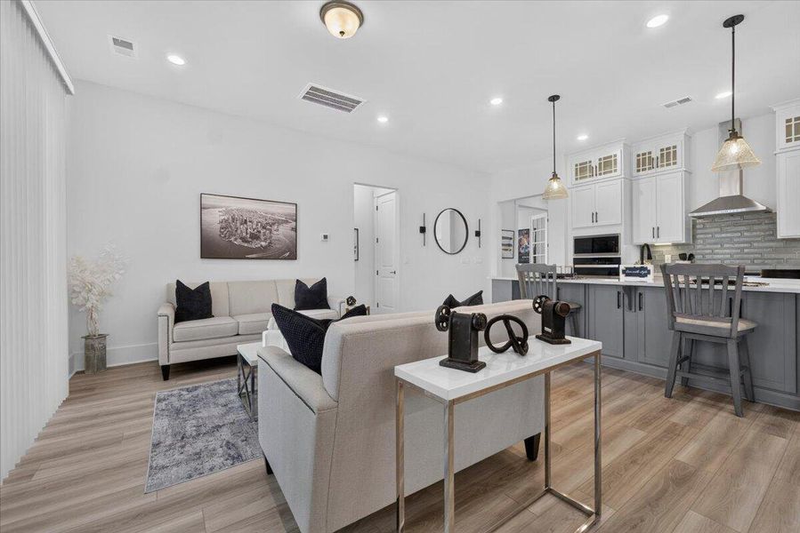 Furnished interior view inside a new home in Summerwind Crossing at Lakes of Cane Bay, Summerville (Image 44).