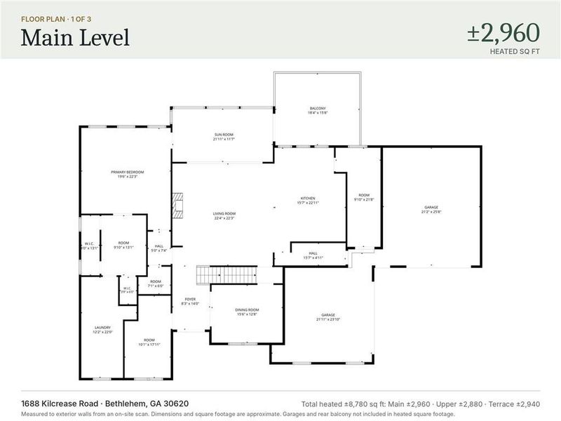 2D floor plan layout of this home in , Bethlehem, GA (Image 4).