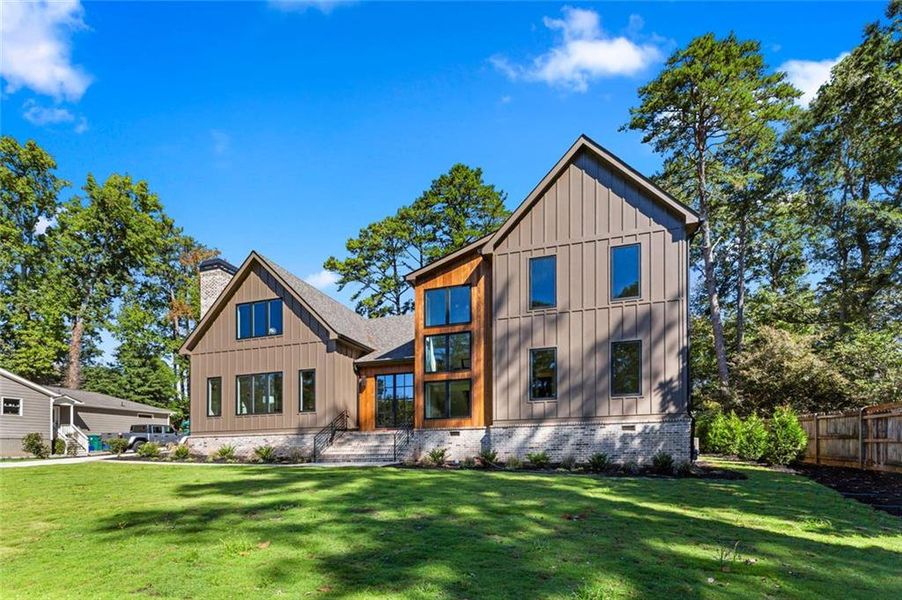 Front exterior of a new home in , Smyrna, GA, highlighting curb appeal (Image 37).