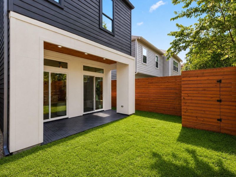 Exterior details and patio area of a home in , Houston (Image 4).
