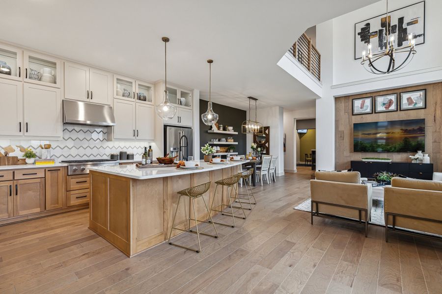 Furnished interior view inside a new home in The Retreat at Harvest, Argyle (Image 6).