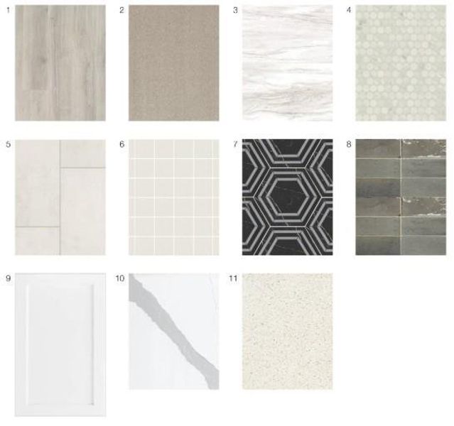 Sample of building materials used in homes in Towson Village, Peachtree City (Image 4).