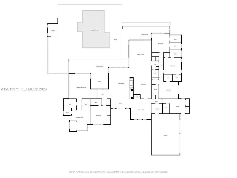 2D floor plan layout of this home in , Pinecrest, FL (Image 6).