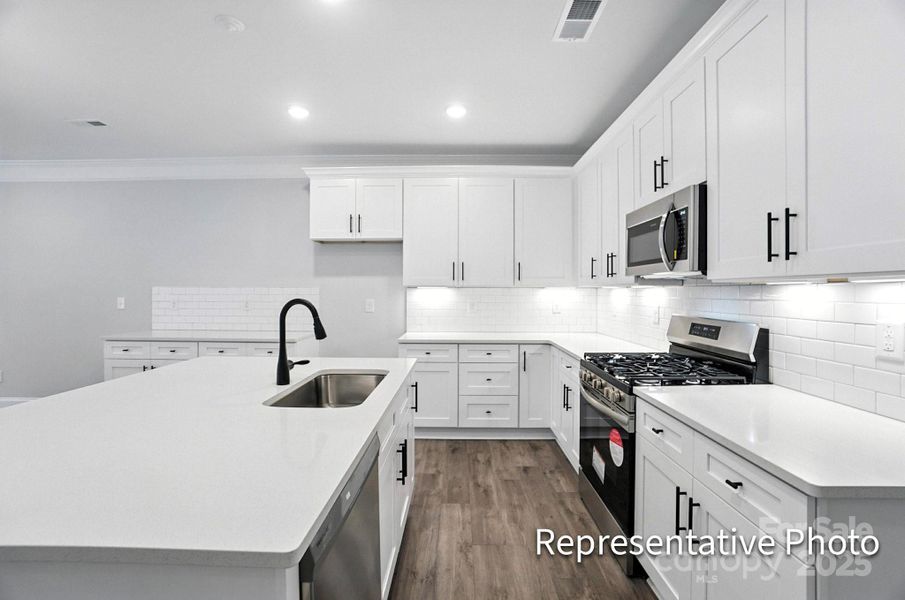Furnished interior view inside a new home in Harrisburg Village Townhomes, Harrisburg (Image 13).