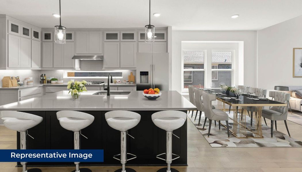 Representative furnished interior of a home built from the Anatole R (w/Media or 6 Bedroom Option) by First Texas Homes in Villages of Creekwood, Frisco (Image 10).