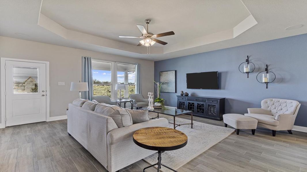 Furnished interior view inside a new home in Eagle Creek, Denton (Image 16).