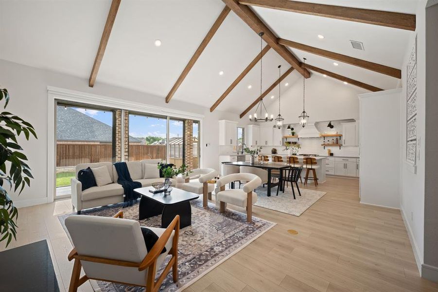Furnished interior view inside a new home in , Van Alstyne (Image 8).