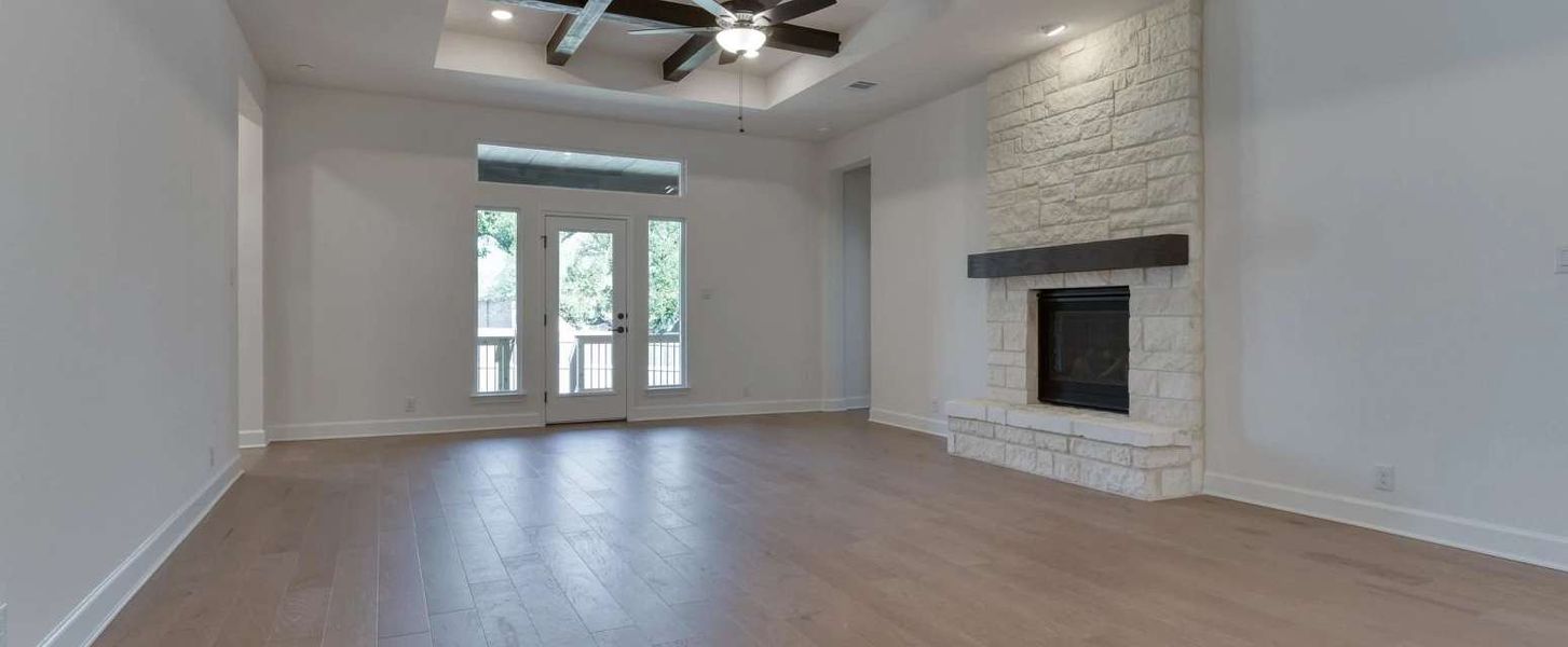 Representative unfurnished interior of a home built from the Alexander II by Ashton Woods in Sunday Creek at Kinder Ranch, San Antonio (Image 19).