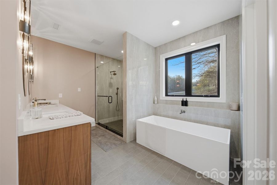 Furnished interior view inside a new home in , Hickory (Image 34).